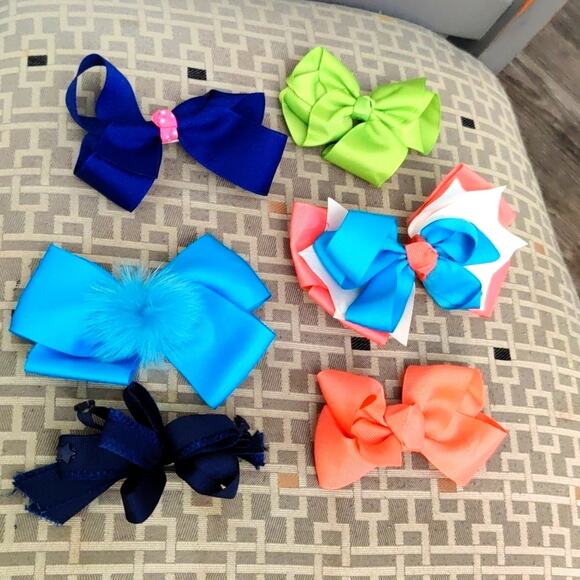 Hair Bows for Girls/Dolls Kidcore Girlhoodcore Cosplay Preppy Classic Balletcore - Picture 1 of 4